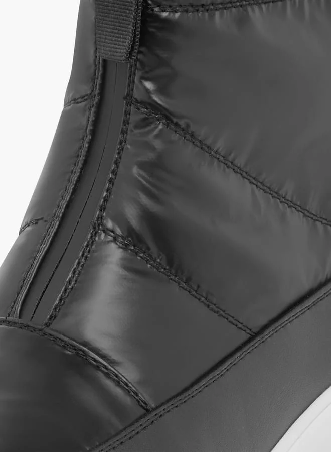 سيليست Women's Textured High Shaft Boots with Zip Closure