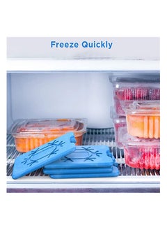 sokany 4 Pcs Ice Packs for Lunch Box, Reusable Ultra Thin Freezer Packs, Long Lasting for Coolers, Cooler Bag for Work, School, Picnic. Keep Food Fresh, Lightweight Design for Easy Carrying (Blue)  - Image 5