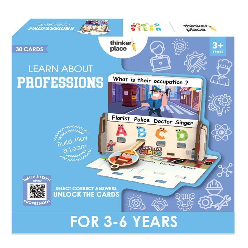 ThinkerPlace 30 Logic Puzzle Answers – Learn About Professions Educational Toy for Kids 3+ - Image 5