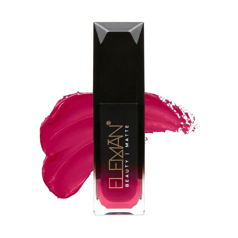 Eleman Liquid Matte Lipstick Deep Magenta Sydney Edition - Long Lasting Ultra-Pigmented - Vitamin E Infused No Drying Formula - Vegan And Cruelty-Free Ingredients 19 Oz