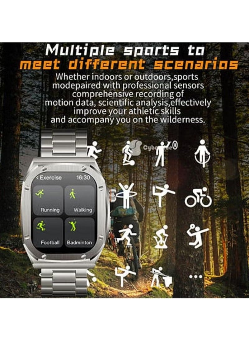 TIGER LG61 MAX Smartwatch with 2 Strap Combo – Waterproof Fitness Tracker with Heart Rate & Sleep Monitor, Step Counter, Call & Message Alerts, Touchscreen Display, Long Battery Life | Smart Watch for Men & Women – Sleek & Durable Design - Image 4