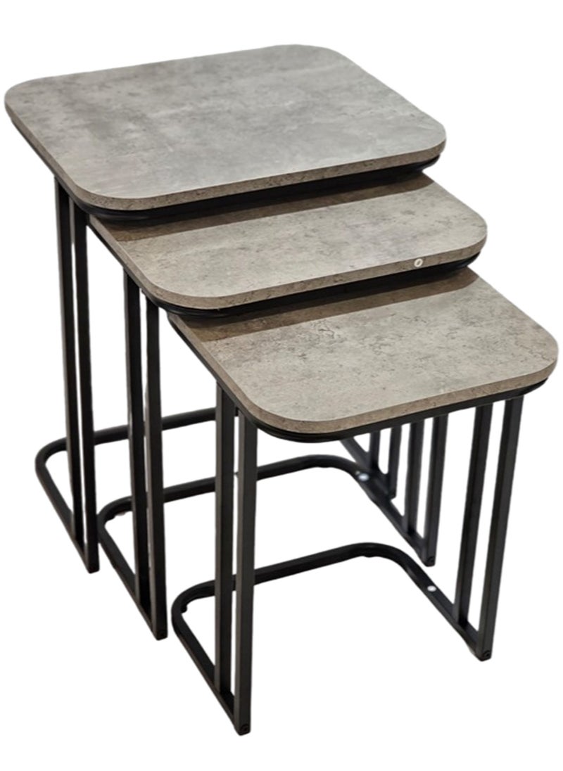 Living - Nesting Table Set of 3, Small Coffee Table - Image 1