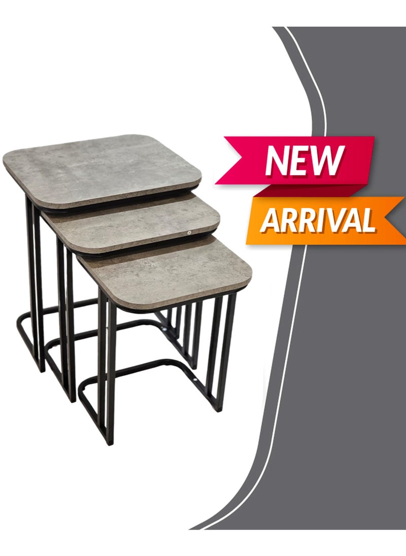 Living - Nesting Table Set of 3, Small Coffee Table - Image 1