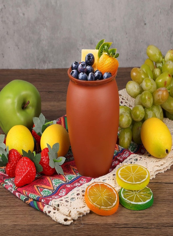 JOUTYFOR 6 قطع 12 أونصة Cantaritos De Barro Mexicanos Cantaritos Shooters Taco Tuesday كأس الطين المكسيكي أكواب كوكتيل لتيكيلا مارغريتاس موجيتوس تازا - Image 4