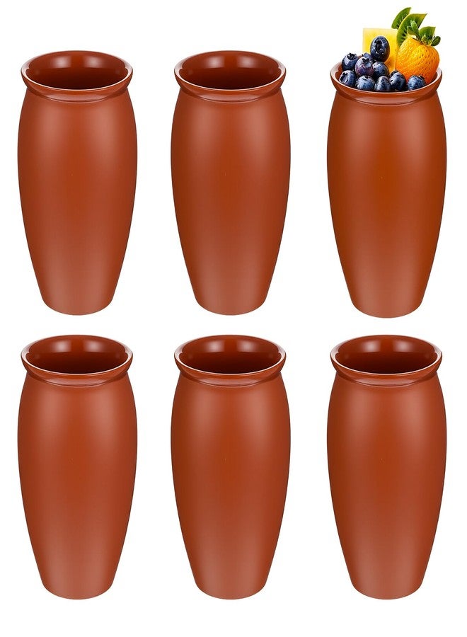 JOUTYFOR 6 قطع 12 أونصة Cantaritos De Barro Mexicanos Cantaritos Shooters Taco Tuesday كأس الطين المكسيكي أكواب كوكتيل لتيكيلا مارغريتاس موجيتوس تازا - Image 1