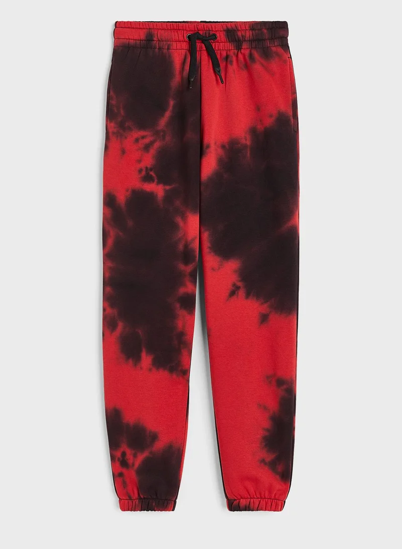 اتش اند ام Kids Printed High Waist Joggers