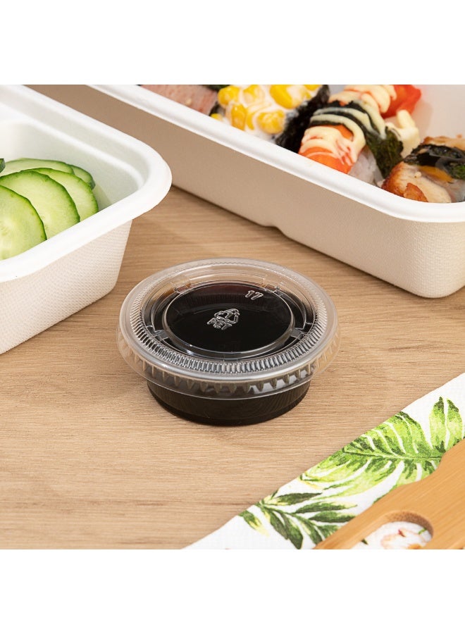 Restaurantware RW Base 1.5 Ounce Sauce Cups, 2000 Microwave-Safe Condiment Cups - Crack-Resistant, Disposable, Clear Plastic Portion Cups, For Samples, Sauces, Or Toppings, Lids Sold Separately - Image 4