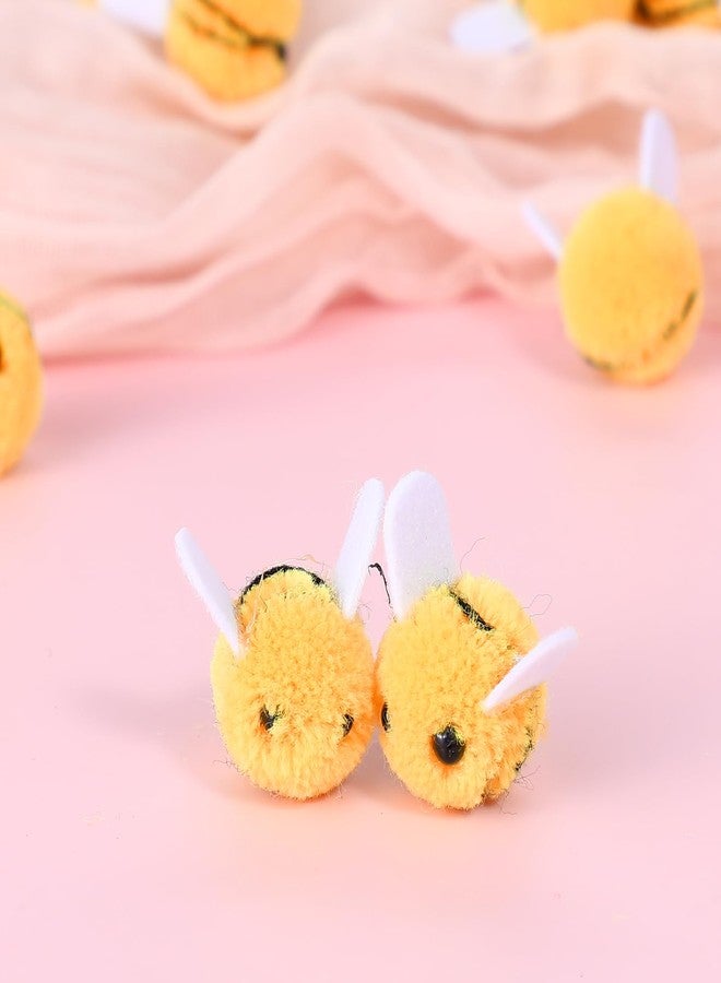 Ymapinc 28pcs Mini Wool Felt Bees for Crafts,Felt Animal Fake Bee for Clothing Hat Accessories Home Decoration DIY Projects - Image 4