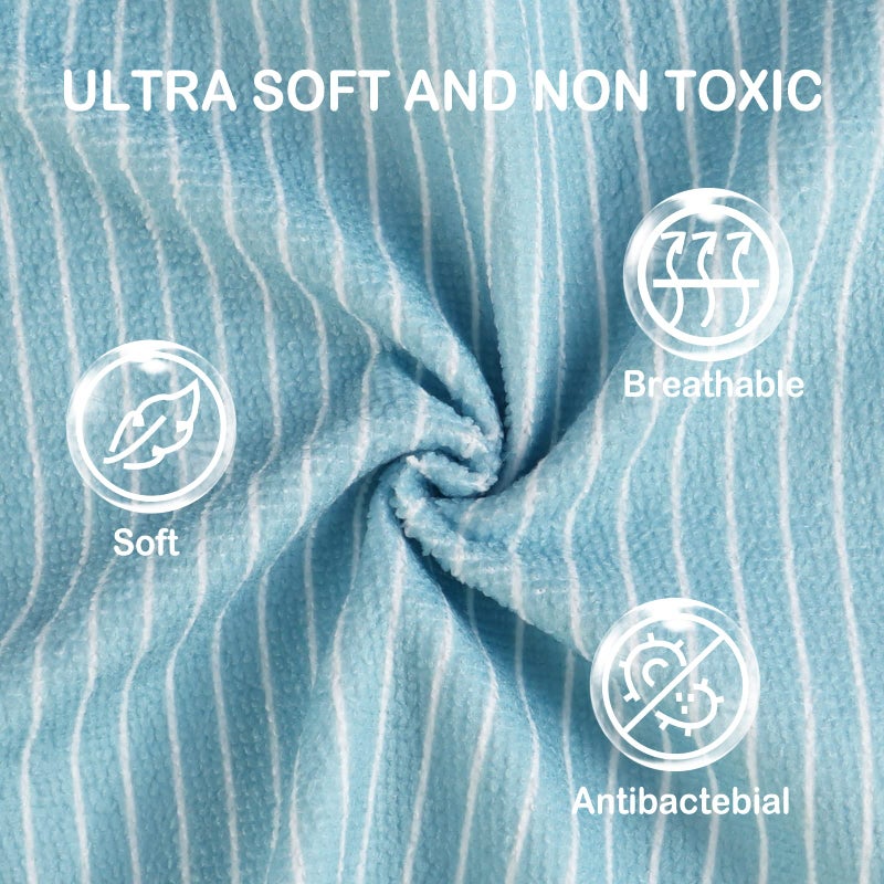 Softan Baby Washcloths, 24Pack Baby Wash Cloths Extra Soft & Ultra Absorbent, Baby Towels and Washcloths Face Towel Unisex for Boys Girls Face & Body, Washclothes Gentle on Sensitive Skin, 9''x 9'' - Image 2