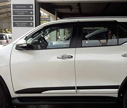 AUTOXYGEN Side Protective Door Cladding/Door Beading Black and Silver for Fortuner - Image 4