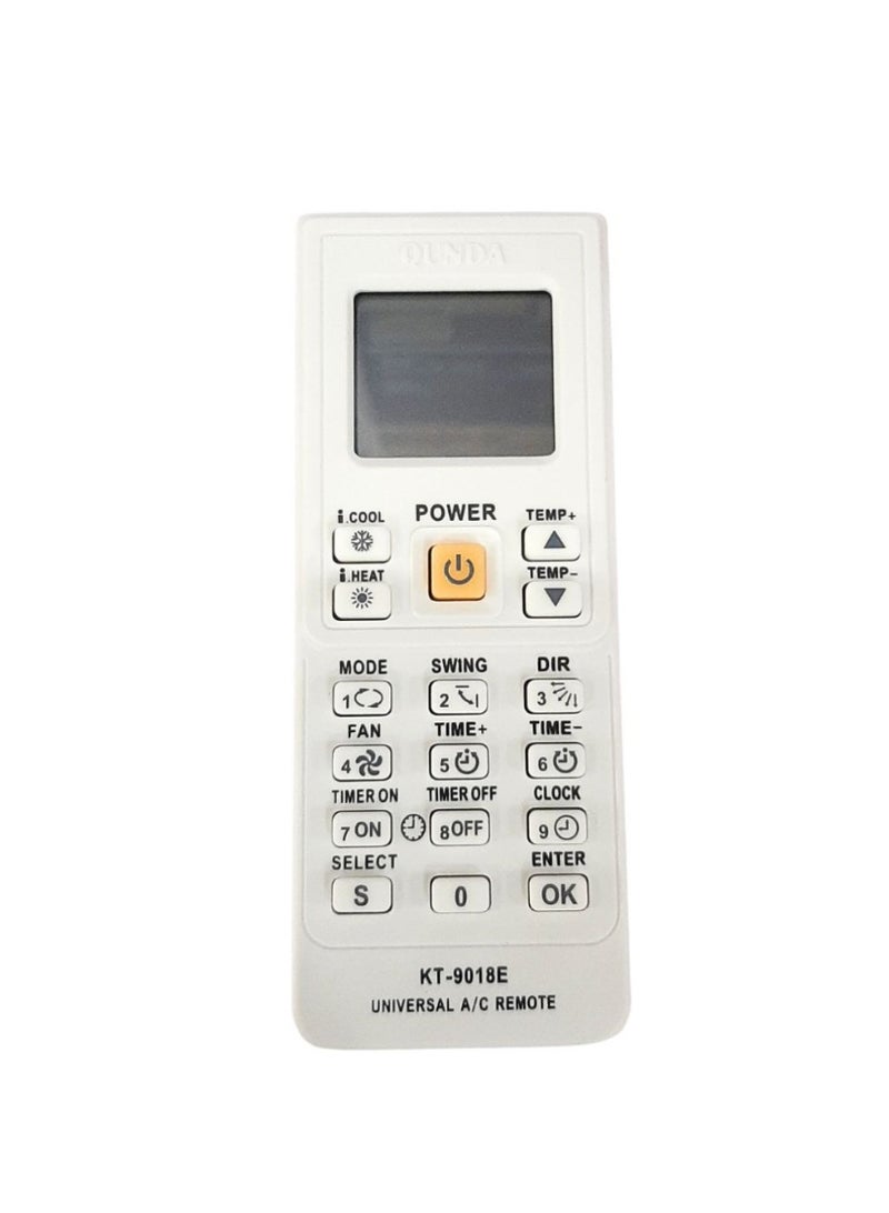 Qunda KT-9018E Universal Split Air Conditioner Remote Control - Image 1