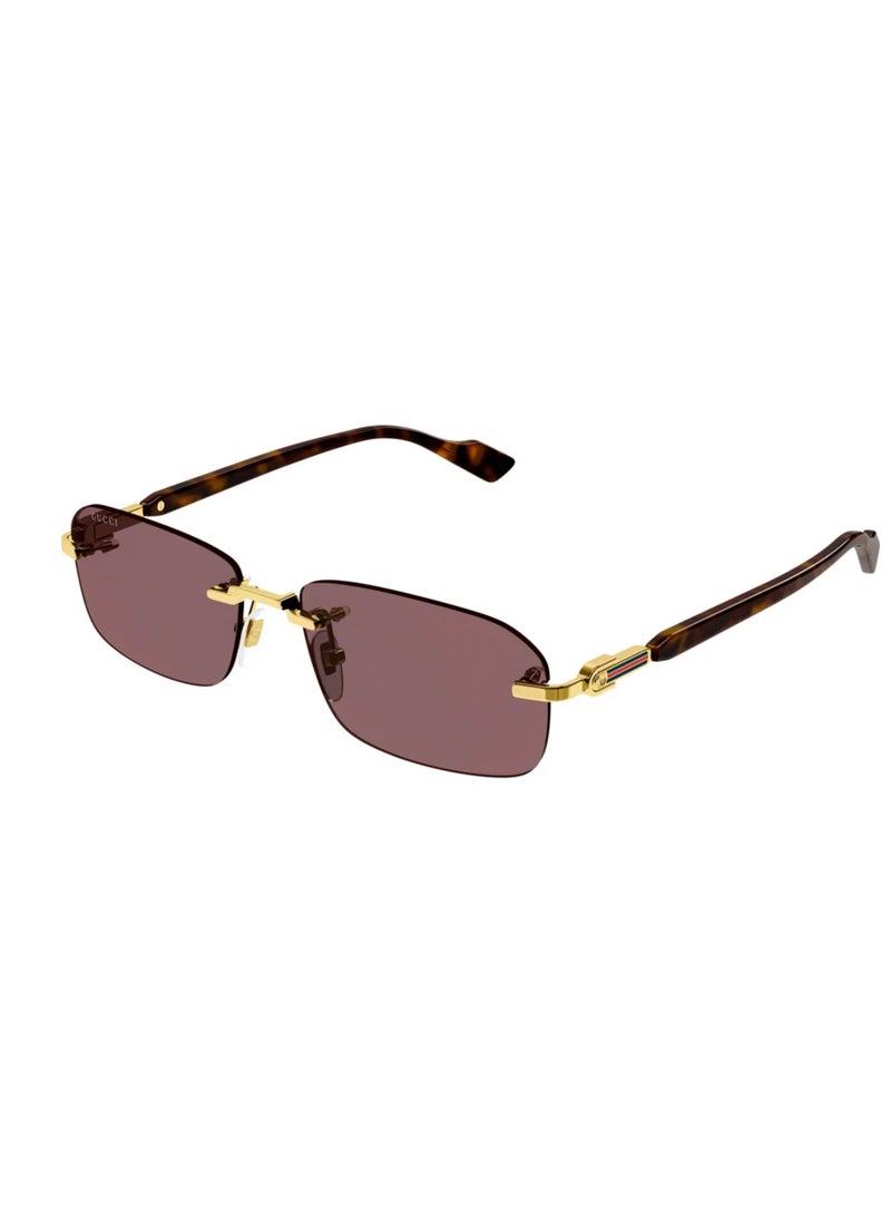 غوتشي نظارة شمسية غوتشي GG1221S 002 ذهبية - Image 1