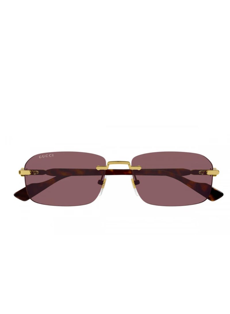 غوتشي نظارة شمسية غوتشي GG1221S 002 ذهبية - Image 2