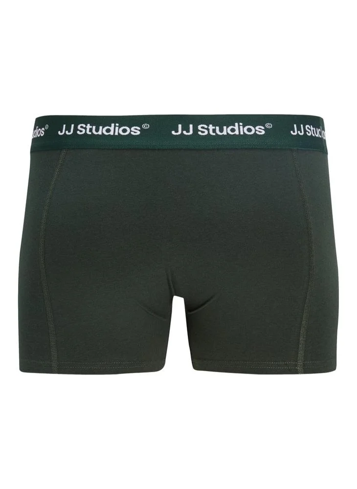 JACK & JONES  3 Pack Logo Band Trunks for Men | Best Price UAE