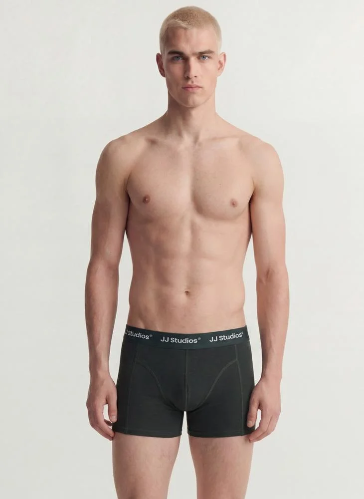 JACK & JONES  3 Pack Logo Band Trunks for Men | Best Price UAE