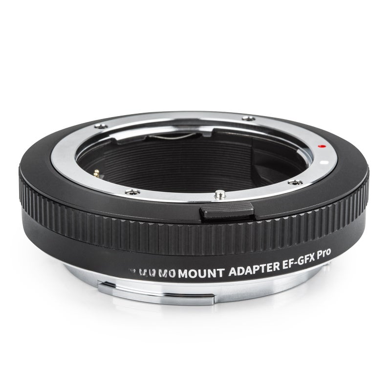Lens Mount Adapter: Black Metal Body With Brass Bayonet - Auto Focus & Anti-Shake Support Lens Adapter for Canon EF/EF-S Lenses to Fuji GFX Medium Format Cameras - Image 1