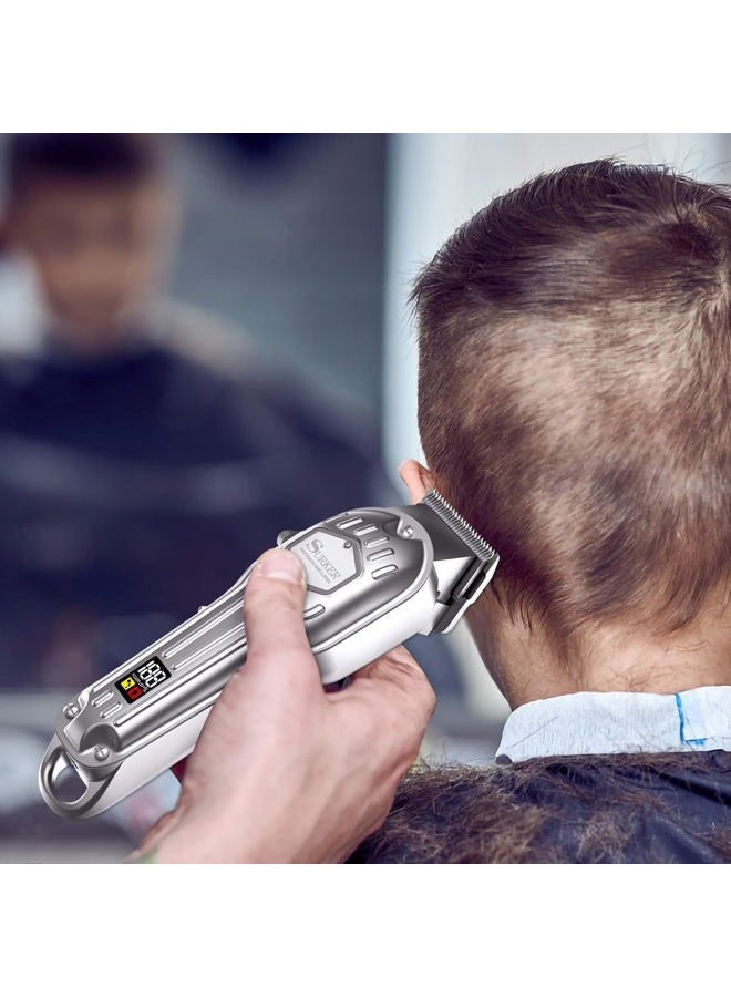 SURKER Mens Hair Clippers Cord Cordless Hair Trimmer Professional Haircut Kit for Men Rechargeable LED Display - Image 4