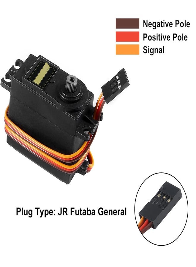 AEDIKO 6pcs Servo Motor Control 180 Angle Metal Gear Servo Digital High Speed Torque Servo Motor (MG995) - Image 2