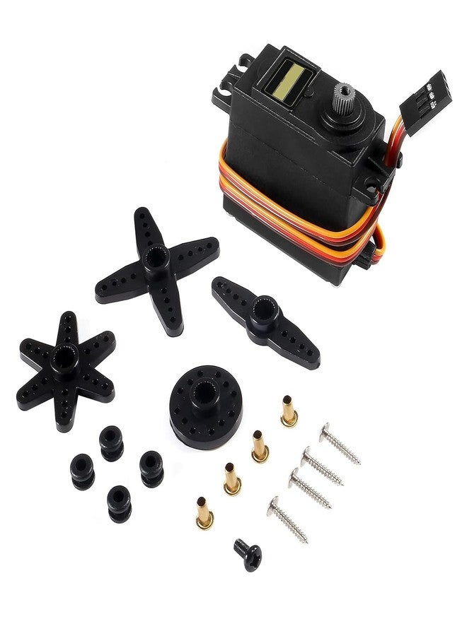 AEDIKO 6pcs Servo Motor Control 180 Angle Metal Gear Servo Digital High Speed Torque Servo Motor (MG995) - Image 3