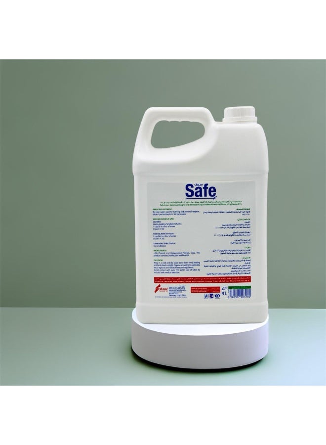 سيف سائل مطهر، منظف متعدد الأغراض للأرضيات والأسطح، حماية قوية من الجراثيم والبكتيريا، تركيبة تعقيم فعالة، مناسب للاستخدام المنزلي والتجاري، برائحة منعشة تدوم طويلاً، 4 لتر. - Image 2