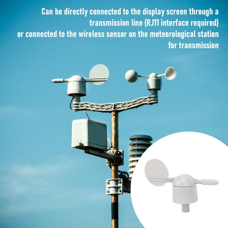 Wind Direction Sensor ABS RJ11 Interface Weather Meter for White Meteorological Station - Image 3