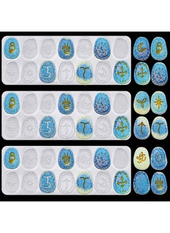 Patelai Witch Rune Resin Mold Symbol Rune Letter Silicone Mold Diy Symbol Word Resin Molds Crystal Epoxy Resin Charm Mold For Personalized Pendant Crafts Making Supplies (1 Pieces)  - Image 1