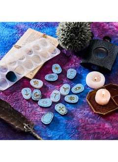 Patelai Witch Rune Resin Mold Symbol Rune Letter Silicone Mold Diy Symbol Word Resin Molds Crystal Epoxy Resin Charm Mold For Personalized Pendant Crafts Making Supplies (1 Pieces)  - Image 5