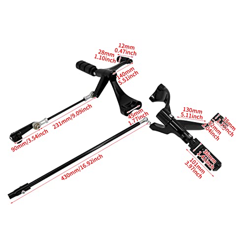 CARGLETRUE Forward Controls Accessories Pegs Levers Linkages Fit For Harley Sportster Iron XL 883 1200 2004 2005 2013 2014 2015 2016 2017 2018 2019 2020 2021 2022 (2014-2022) - Image 3