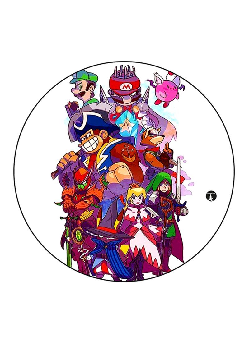RKN The Video Game Super Mario Printed Fridge Magnet Round  Multicolour - Image 2