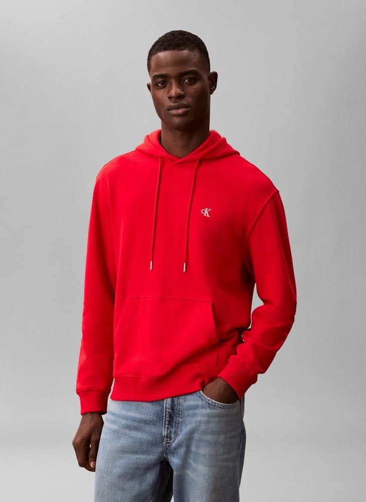 Calvin Klein Jeans Monogram Long Sleeve Terry Hoodie