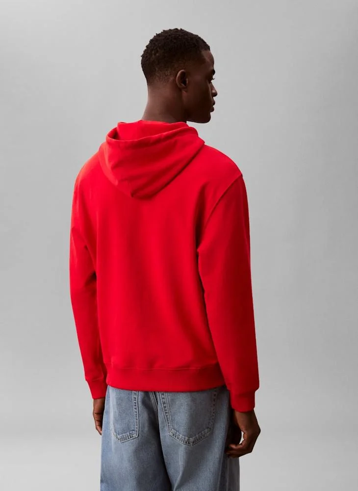 Calvin Klein Jeans Monogram Long Sleeve Terry Hoodie