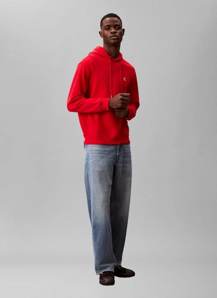 Calvin Klein Jeans  Cotton Terry Monogram Hoodie for Men | Best Price UAE