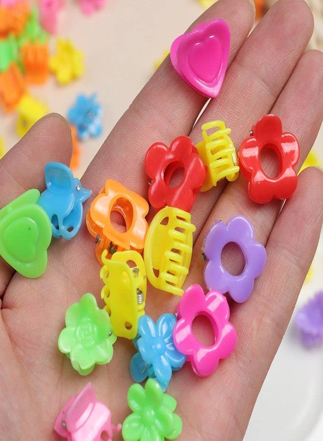 Ghelonadi Mini Baby Hair Clips Set Multi Shape Hair Claw Clips Hair Pins Hair Accessories for Girl Teens Kids & Women Multicolour (10 PCS) - Image 3