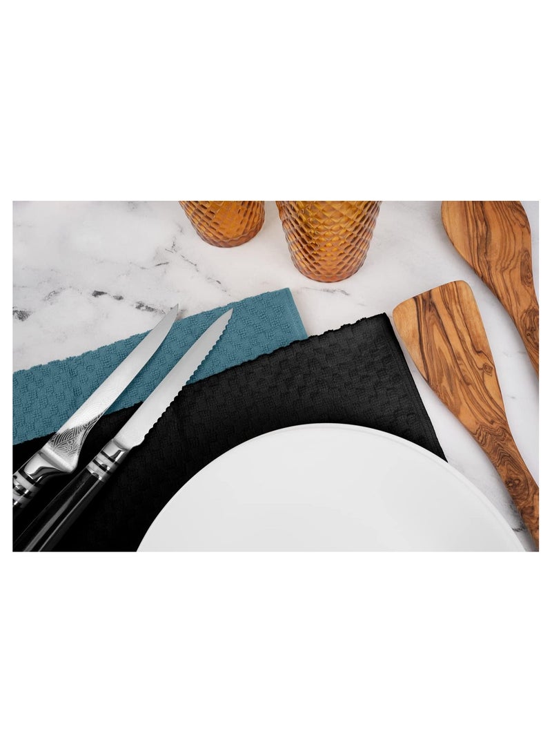 سيجنولا طقم مناشف سيجنولا متعددة الأغراض 3 قطع 40 × 60 سم أزرق سماوي وافل، 100% قطن. - Image 3