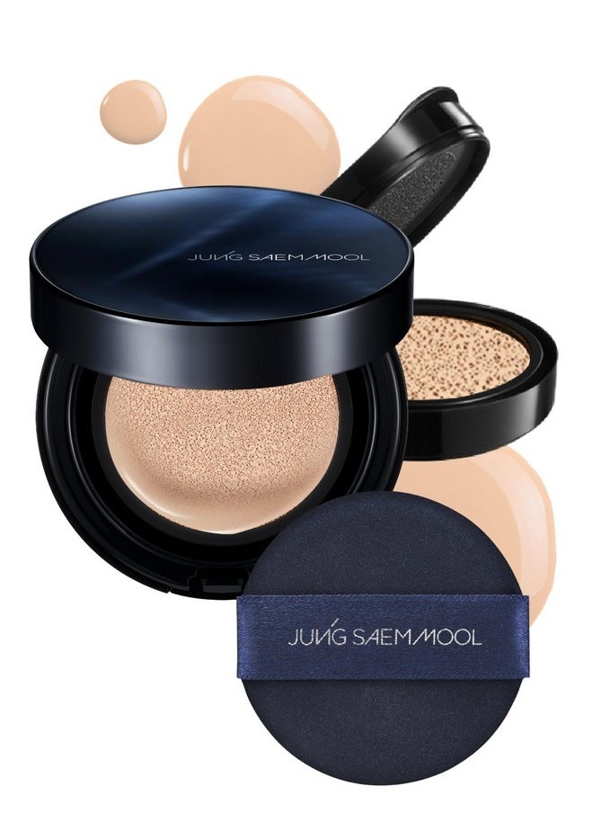 JUNG SAEM MOOL - [JUNGSAEMMOOL OFFICIAL] Essential Skin Nuder Cushion Navy Edition (N Light) | Refill Included | Cushion Foundation | Korean Makeup | Makeup Artist Brand | Cream Foundation - Image 1