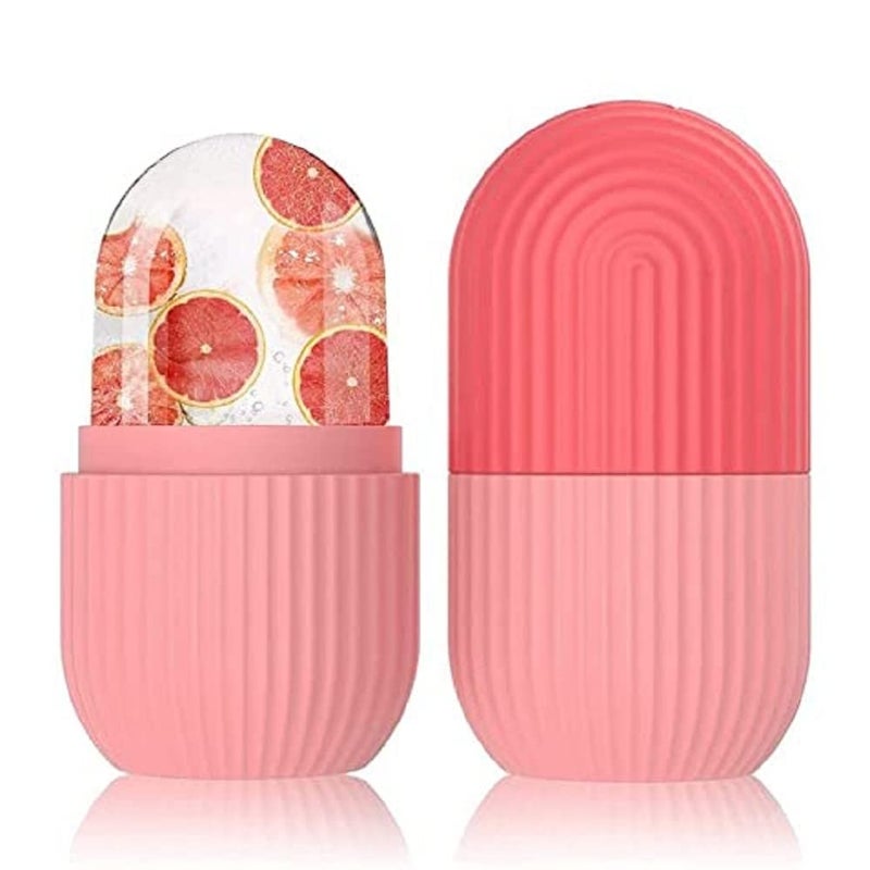 DAIDSUKE Pack Of 2 Ice Roller Face Eye and Dark Circle Remover For Girl Boy Glowing Skin Facial Massage Roller Care Silicone Ice Stick Face Ice Mould Unbreakable Reusable Tool Multi color - Image 1