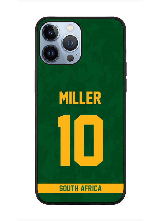 Stylizedd - Rugged Black Edge Case iPhone 13 Pro Max, Slim fit Soft Case Flexible Rubber Edges Thin Cover - Player Name - AB de Villiers, Jersey Number- 17 - Image 1