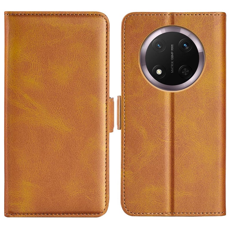 HuHa Protective Cover For Honor X9c Dual-side Magnetic Buckle Horizontal Flip Leather Phone Case(Yellow) - Image 1
