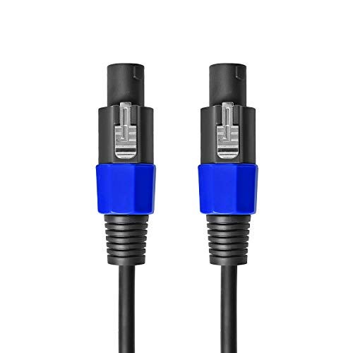 Yoico 2Pcs 3 Feet Professional Speakon to Speakon Cables Wire Speaker Audio Amplifier Cord 7mm with Twist Lock - Image 3