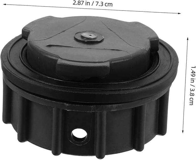 سدادة تصريف بلاستيكية ثقيلة للصناديق الخارجية للنفايات، غطاء مقاوم للتسرب باللون الأسود - Image 3