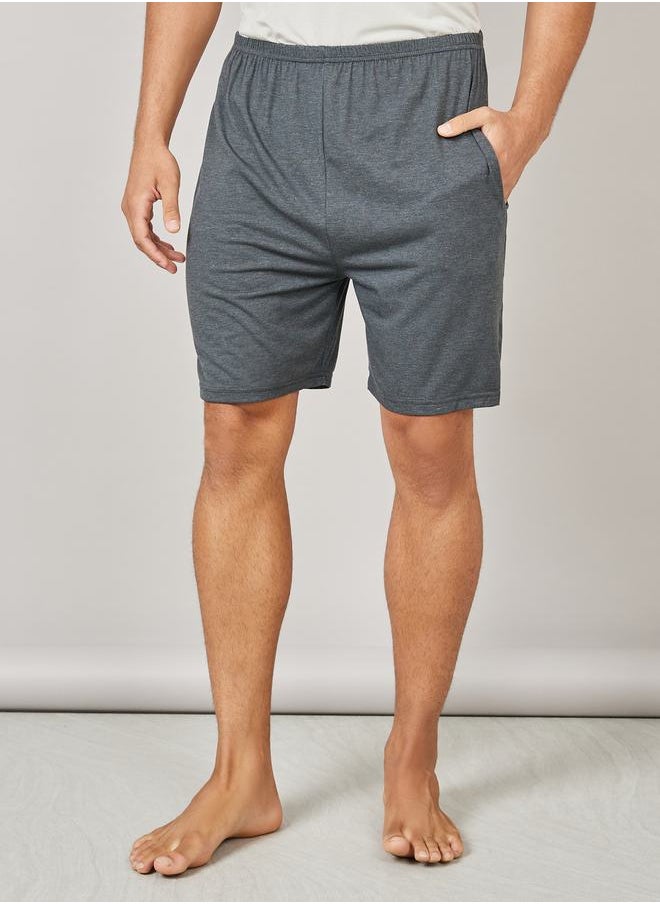 Styli - Cotton Stretch Crew Neck T-shirt and Short Set - Image 1