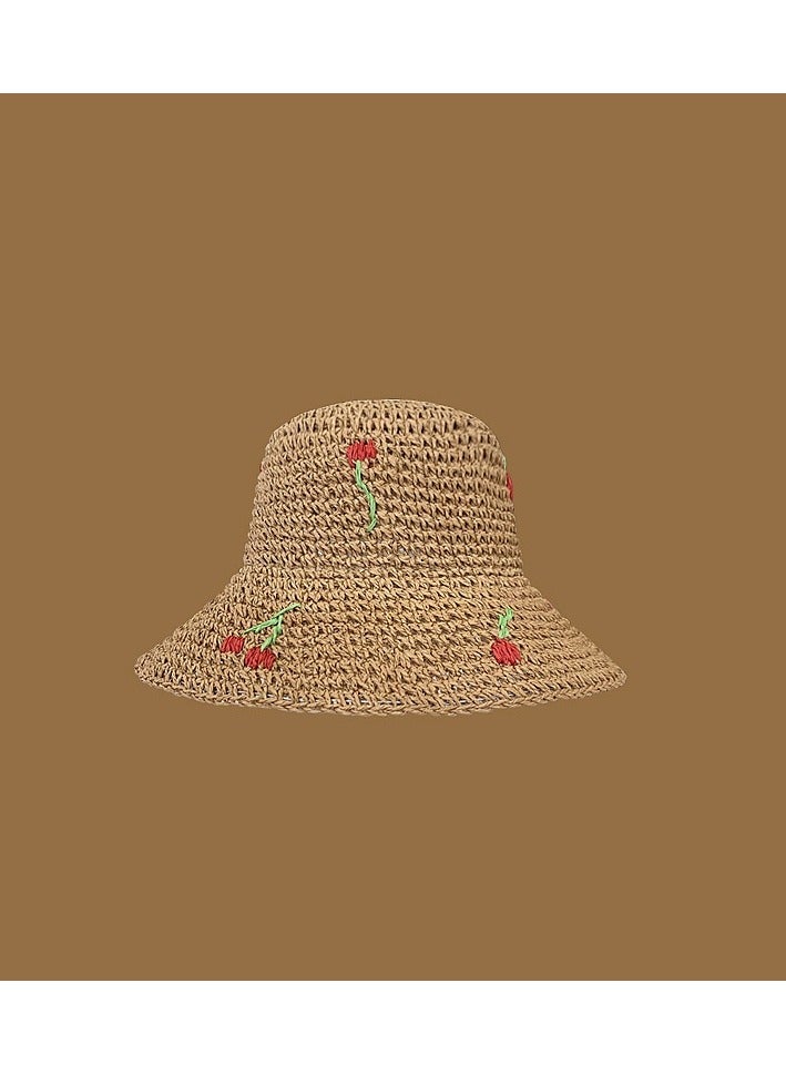 KUYING New Handmade Woven Sun Hat 