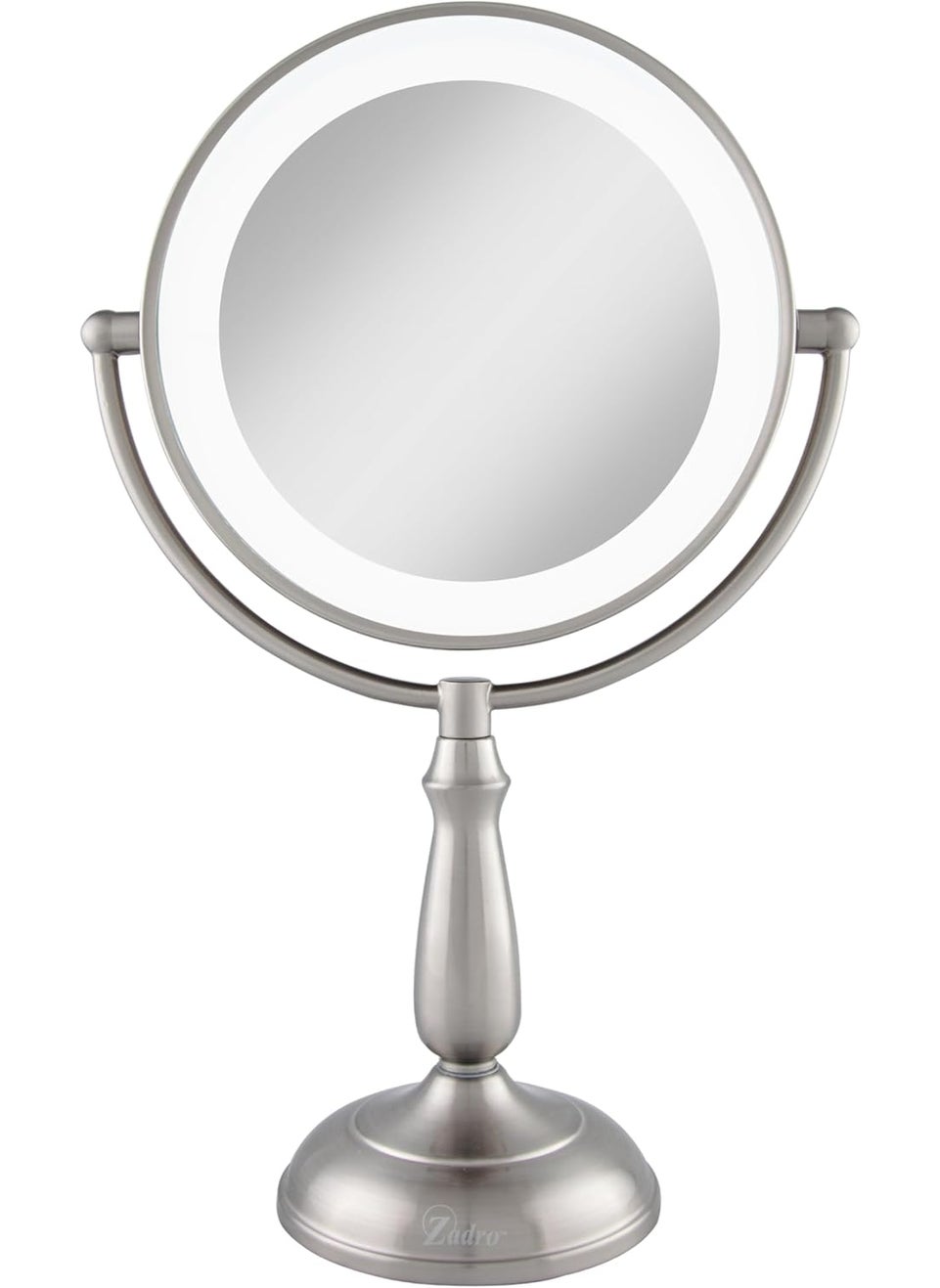 Zadro - Zadro 11" Makeup Mirror with Lights and Magnification Dimmable Touch LED Lighted Makeup Mirror with Magnification 5X/1 - Image 1