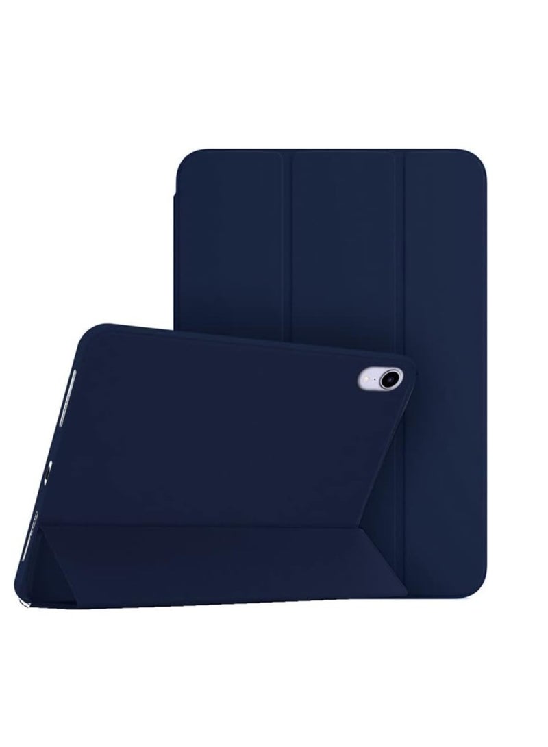 DUSALA for iPad mini 6 Case, Slim Stand Protective Leather Smart Cover Case (iPad mini 6 / iPad mini 2021, Blue) - Image 1