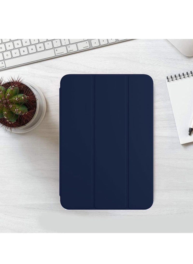 DUSALA for iPad mini 6 Case, Slim Stand Protective Leather Smart Cover Case (iPad mini 6 / iPad mini 2021, Blue) - Image 3