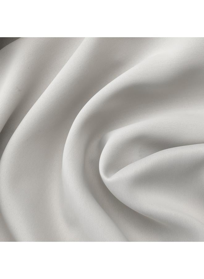 زبون ستائر تعتيم الغرفة، زوج واحد، مع شريط رأسي/رمادي فاتح، 145×300 سم - Image 4