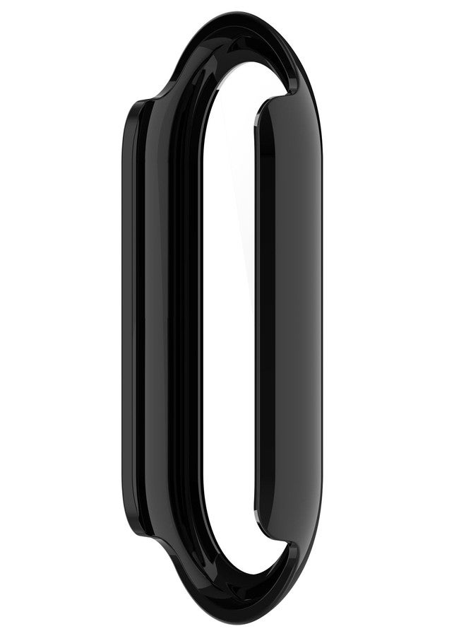 AWADUO Compatible with Xiaomi MI Smart Band 10 Ceramic Edition Full Coverage PC Protective Case Cover with Tempered Glass Touchable Screen Protector Smartwatch Accessories(Black) - Image 5