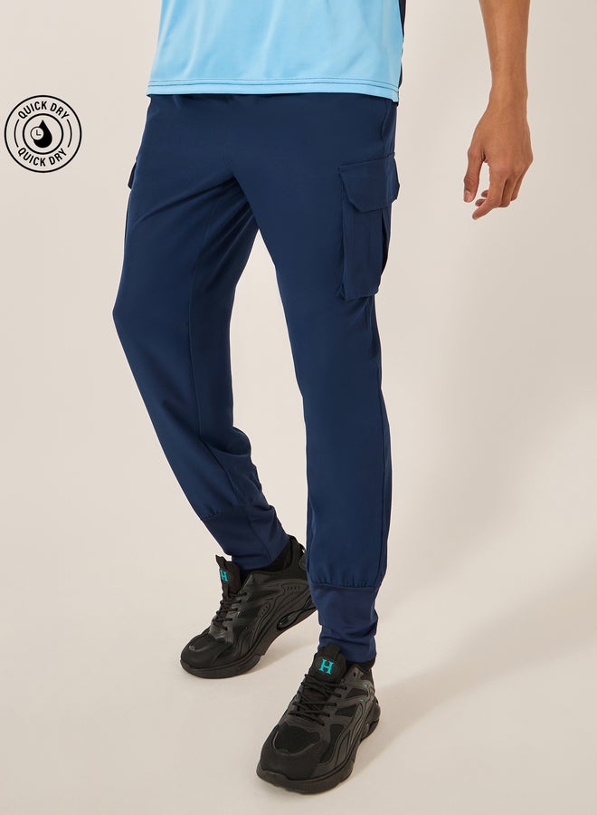 ستايلي اكتيف بنطلون رياضي كارجو منسوج بلون سادة - Image 1