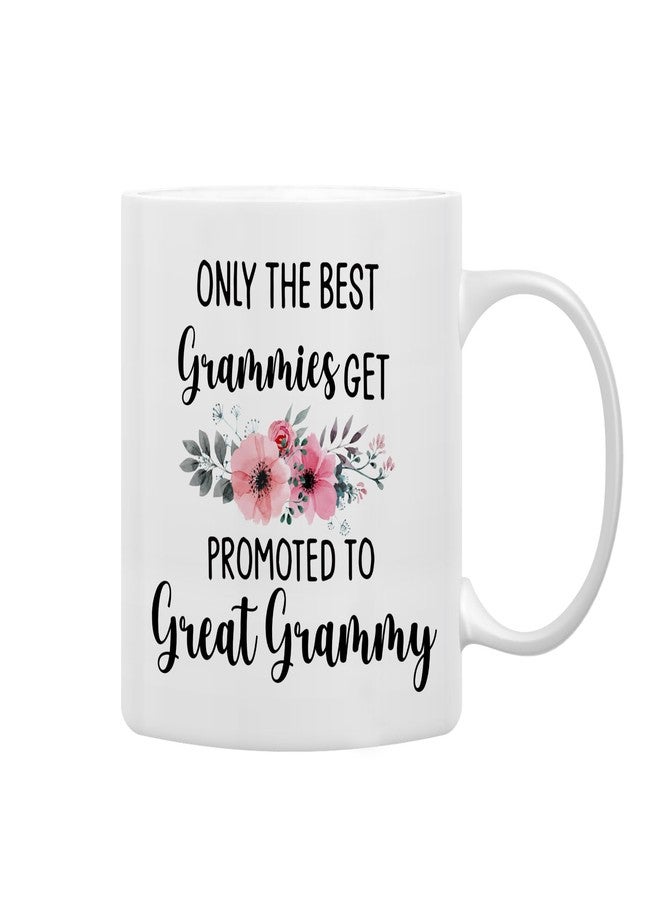 QASHWEY Grammy Coffee Mug, Grammy Gift, Grandma Mug, Grandma Gifts, Grandma Pregnancy Announcement, Tea Cup Gifts for Grandma Grammy, Promoted to Great Grammy Coffee Cups Ceramic 11oz - Image 1