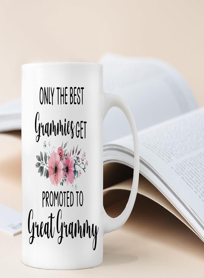 QASHWEY Grammy Coffee Mug, Grammy Gift, Grandma Mug, Grandma Gifts, Grandma Pregnancy Announcement, Tea Cup Gifts for Grandma Grammy, Promoted to Great Grammy Coffee Cups Ceramic 11oz - Image 4